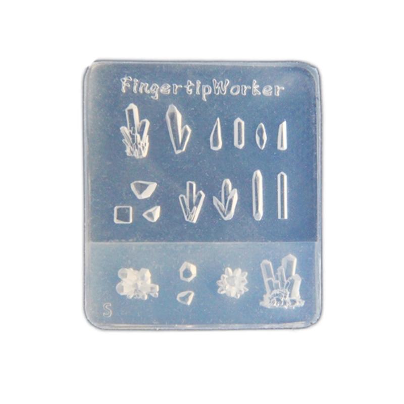 

Silicone Nail Art Stamp Mold Crystal Stone Shaped Manicure Mold for Professional Manicurists Elegant Nail Stencils 1