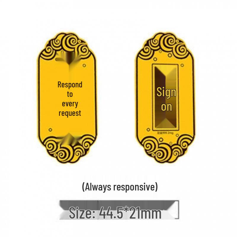 Gold Foil Treasure Chest Phone Sticker: Wealth & Prosperity New Year Gift