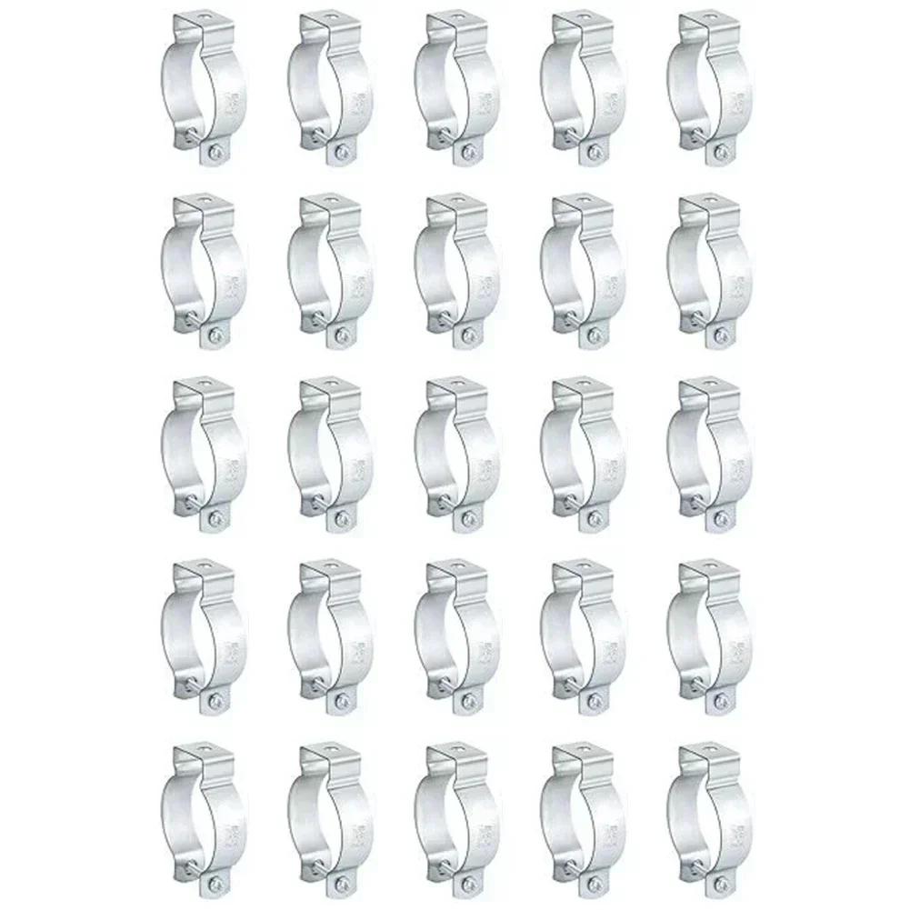 25 Pcs Galvanized Steel EMT Conduit Hangers With Bolts, Conduit Mounting Brackets. Galvanized Steel EMT Conduit Hangers Tool 0.5 inch