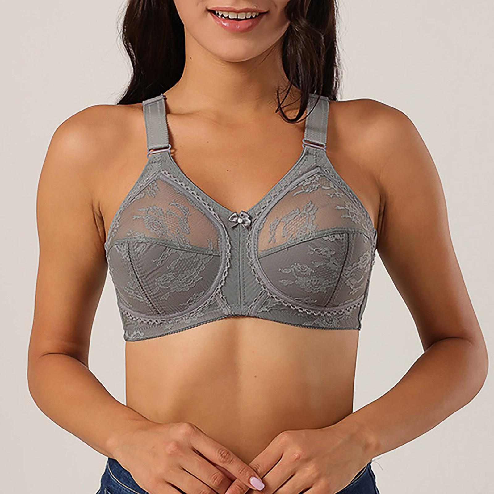 

Wireless Lace Bra Full Coverage Sheer Mesh Lingerie Supportive Underwear Adjustable Straps Breathable Fabric Comfortable Fit 100D