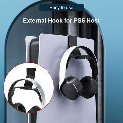 2pcs Controller Holder Hanger External Gaming Headset Hanger Console Hook Storage Rack Accessories for PS5 Console Accessories