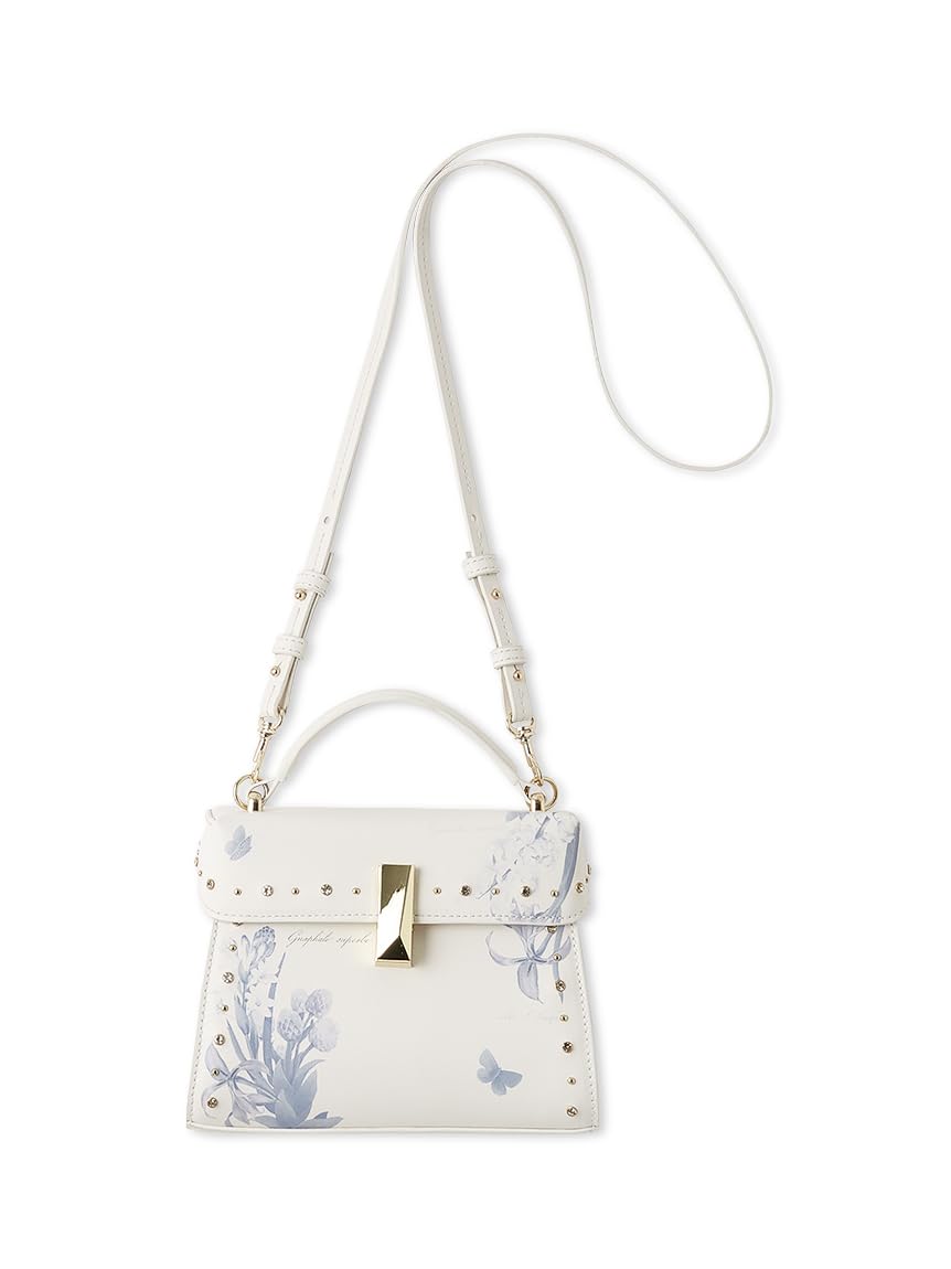 Print Bag CWGB262524 WHT F [CELFORD] REDOUTEFlower Women s