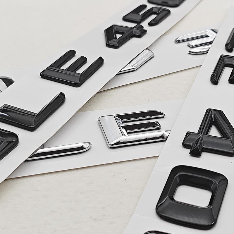 3D ABS Car Letters Logo GLE400 GLE450 Rear Trunk Badge Sticker Emblem For Mercedes Benz GLE Class GLE 400 GLE 450 Accessories