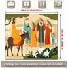 2D Religious Palm Sunday Backdrop Cloth Jesus Triumphal Entry Scene