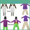 Charlie and the Chocolate Factory Halloween Willy Wonka Oompa Cosplay Kostuum Performance Outfit
