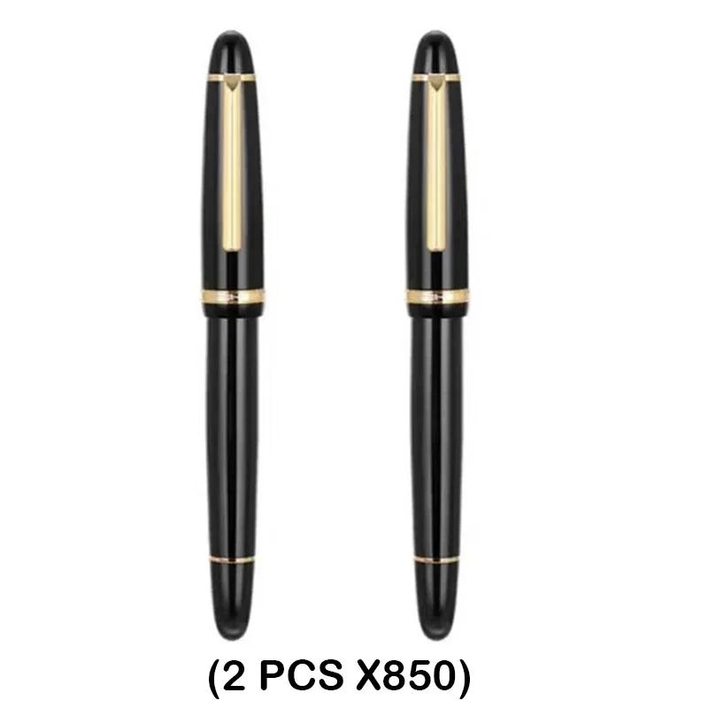1/5 PCS JINHAO X850 Fountain Pen Black Barrel Gold Clip EF/F/M Iraurita Nib for Writing Office School Supplies Stationery