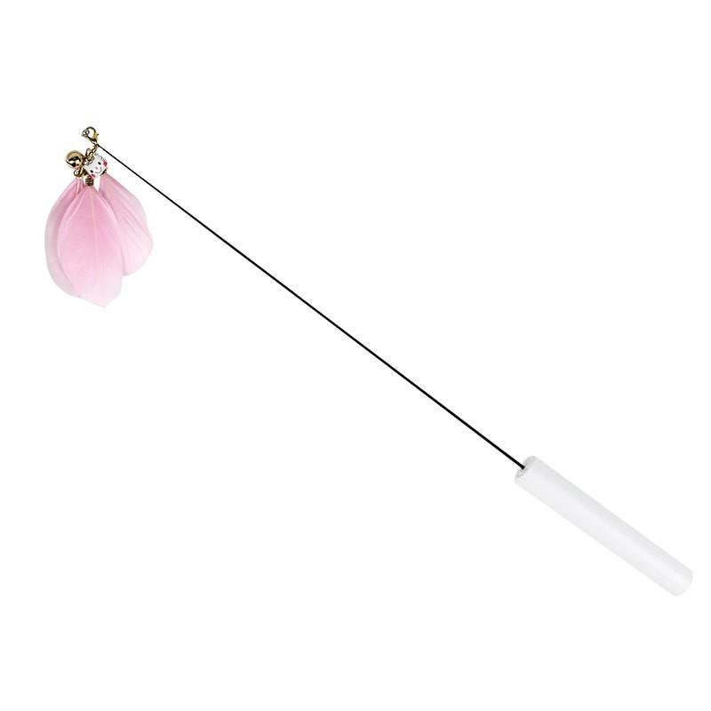 Katzenspielzeug: Raupen-Glocken-Teaser-Stab zur Selbstbeschäftigung und zum Backenzahnabrieb