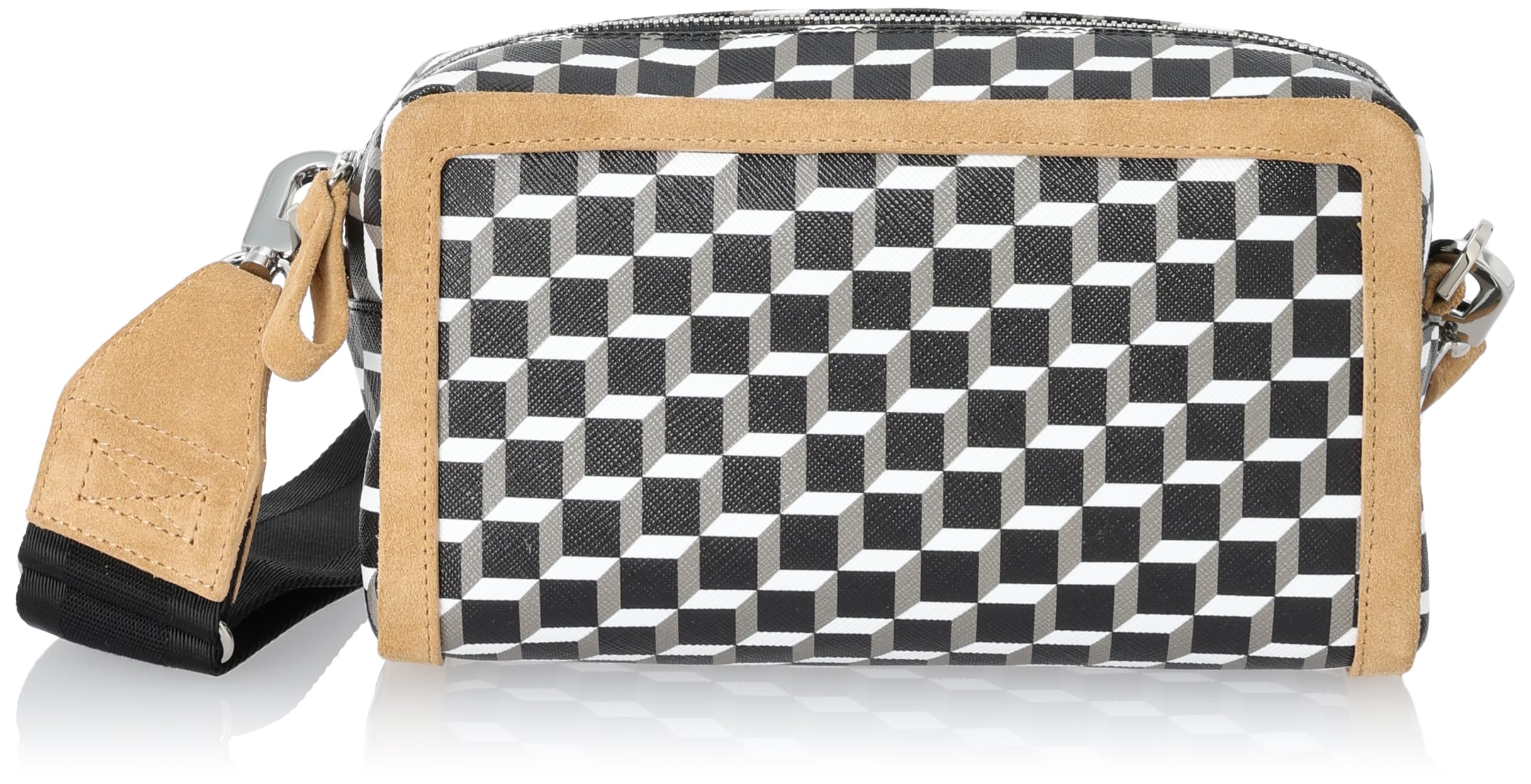 

Shoulder Bag CAMERA BAG Camera Bag Max Ladies [Pierre Hardi] VV08-N BLACK/WHITE/CAMEL [Item]