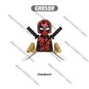 Hot-toys Marvel MINI action character Black Panther Deadpool Wolverine Thor building block brick toy children's gift