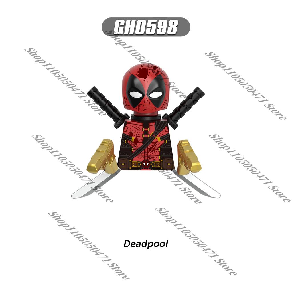 Hot-toys Marvel MINI action character Black Panther Deadpool Wolverine Thor building block brick toy children's gift