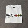 Grenzüberschreitend Meichao Alcatraz Serie Ampel Druck Buchstabe Rundhals Kurzarm Weiß Lässiges T-Shirt Locker Hip-Hop