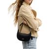 Coach Payton 21 Klassisch Silbernes Etikett Reißverschluss Multifunktionale Tasche Raffiniertes Kieselstein-Leder Handtasche Kleine Damenhandtaschen Schwarz CEL08-SVBK