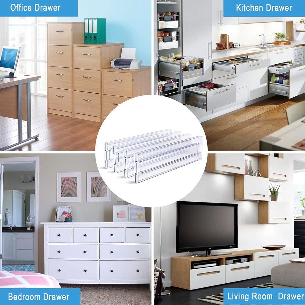 Easy Assemble Drawer Organizers High Expandable Drawer Separators Tools  Kitchen Utensils