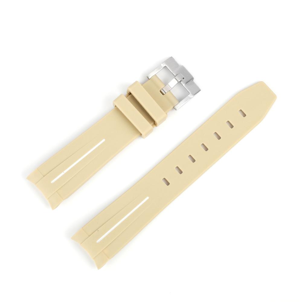 Curved Interface Rubber Watch Strap 20mm Men Women Waterproof Sports Watch Band for Moonswatch Watchband Watch Accessories