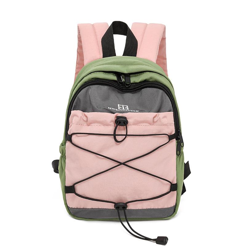 A Simple and Fashionable Commuter Backpack for Women, A Korean-style Small Backpack, and A Casual Small Schoolbag for High School Students