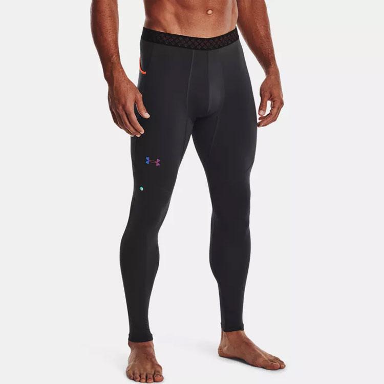 Under Armour Rush Solid Compression Workout Pants Men Pants Gray 1370315-010
