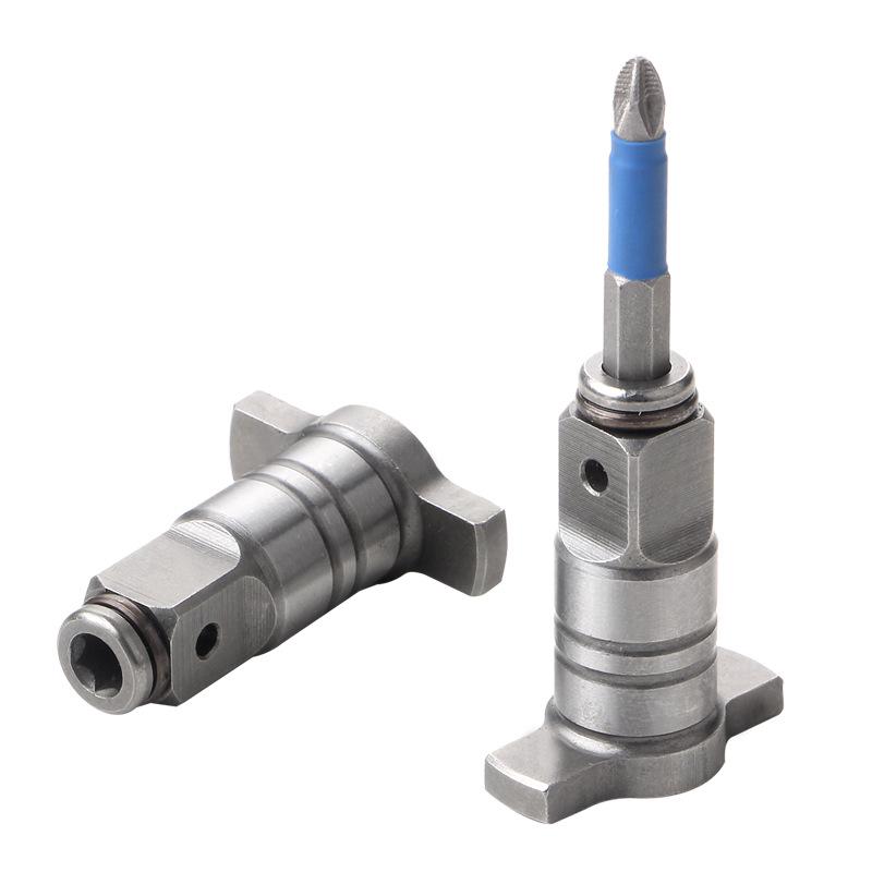 Dual-Purpose Electric Wrench Drill Adapter: Square Shaft & T-Axis Converter
