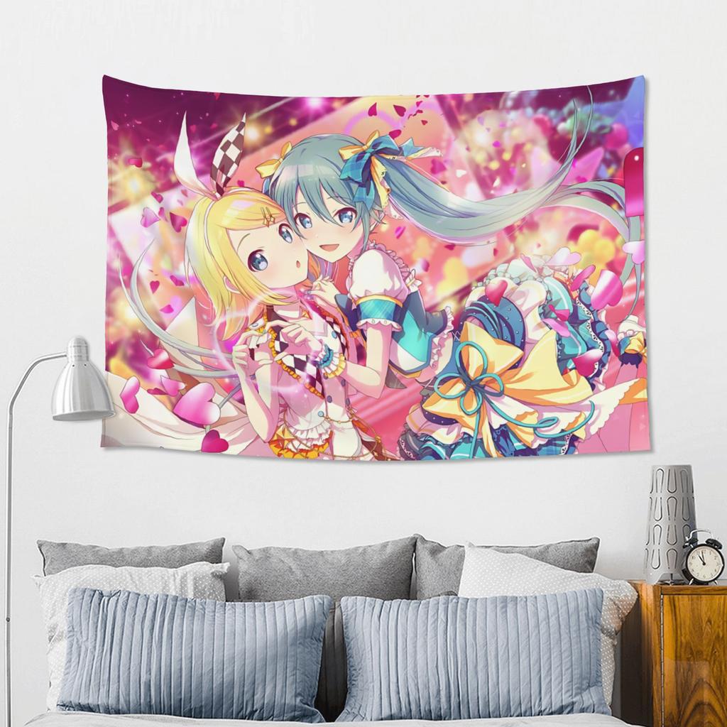 Hatsune Miku Cutecore Tapestry Wall Hanging Blanket Tapestry Home Decor Items Wall Decorations