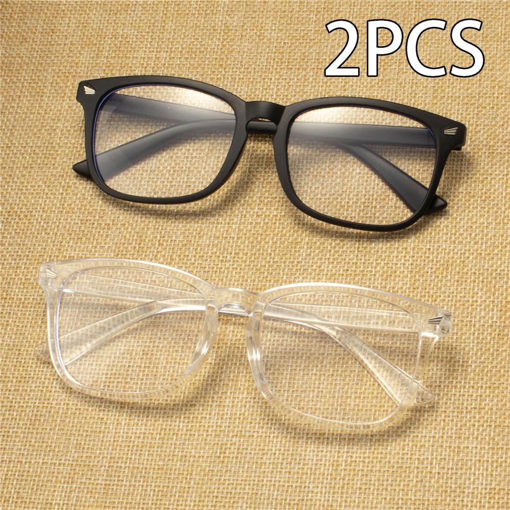 2PCS Reading Glasses Ultra-Light Reading Glasses for Men & Women - Stylish Square Frame Portable Design
