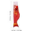 DOITOOL 5 Pcs Japanese Carp Windsock Streamer Fish Flag Kite Koinobori Hanging Decor for Japanese Sushi Bar Izakaya Room (70x17cm)