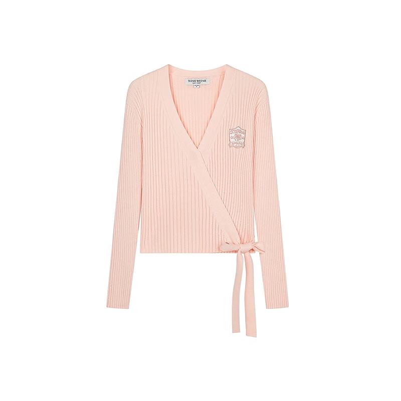 Teenie Weenie Women's Casual V-Neck Knit Cardigan