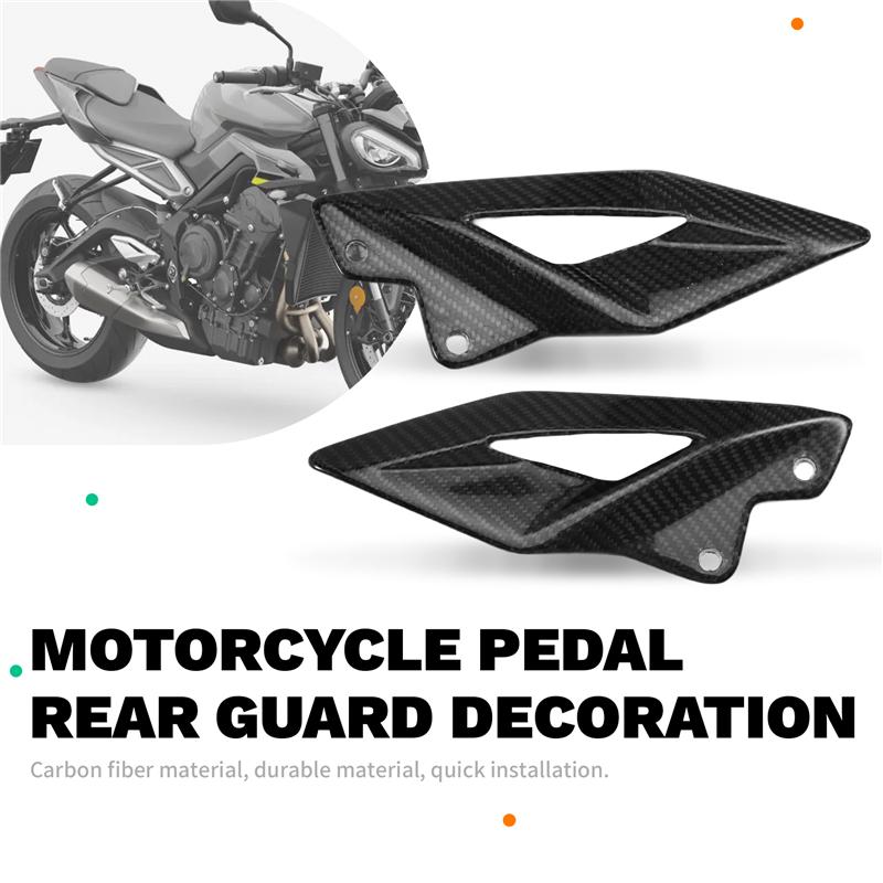 ABLZ-Foot Pedal Heel Guard Plates Decoration Motorcycle Guard Plates Decoration Guard Plates Decoration For Triumph