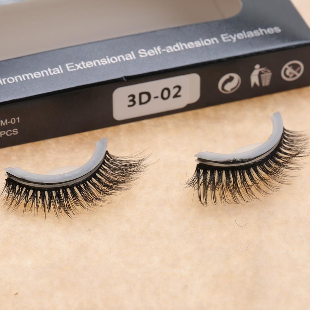 3D Professional Self Adhesive Eyelashes No Stimulation False Eyelashes Extension 01#