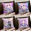 Hyperdimension Neptunia Cute Cushion Cover Reversible Soft Durable Pillow Cover Home  Car MultiScene Use for Daily Comfort