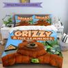 Grizzly'S Adventure Print 3Pcs Bedding Setduvet Cover With 2 Bedropillowcase Home Birthday Gift