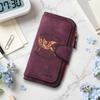 Vintage Pegasus Long Wallet Fashion Multi Slot Card Holder Portable Daily Use Purse