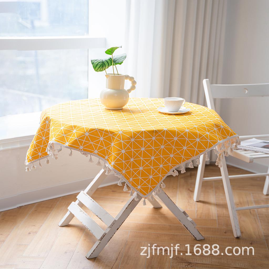 Cloth Dad For Bohemian Beige Fringed Square Dining Table Cloth Round Table Cloth Coffee Table Cover Napkin Placemat