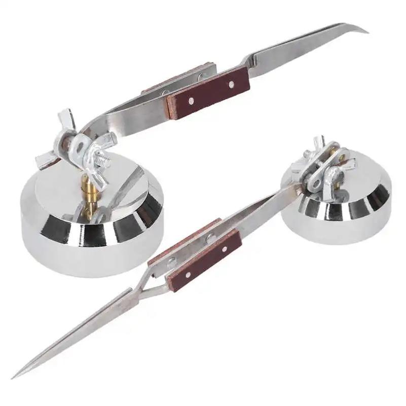 Metall-Löthilfe mit Klemmen Federbelastete Lötklammer Hardware Schmuckwerkzeuge Lötpinzette Dritte Hand