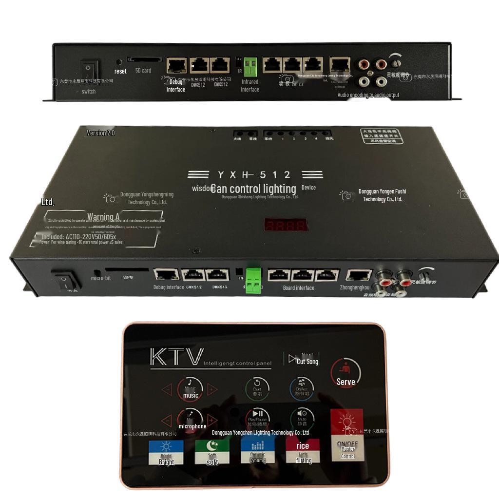 DMX512 Smart LED Controller with Sound and Light Linkage for Bar and Banquet Hall