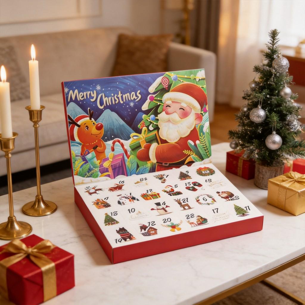 Christmas Diy Jewelry Countdown Calendar With Acrylic Decor For Holiday Gift Making