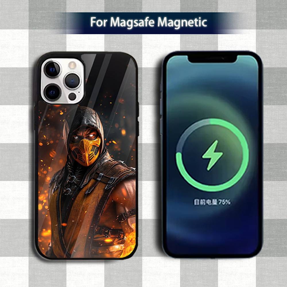 Cool MortalS K-Kombat Game Phone Case For iPhone 13,12,15,17,11,16,14,Pro,Max,Plus,Mini,Magsafe,Magnetic Wireless Charging Case