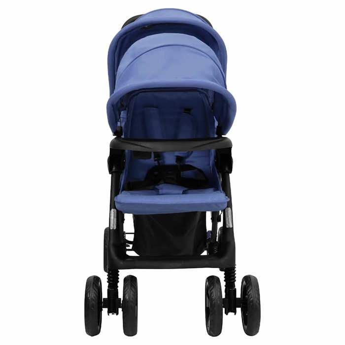 VidaXL Double Stroller Foldable Travel Pram Travel Stroller for Toddler Outdoor Protection Against 10350
