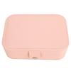Travel Jewelry Box Portable Mini Jewelry Storage Box Double Layer PU Leather Jewelry Organizer for Earrings Rings