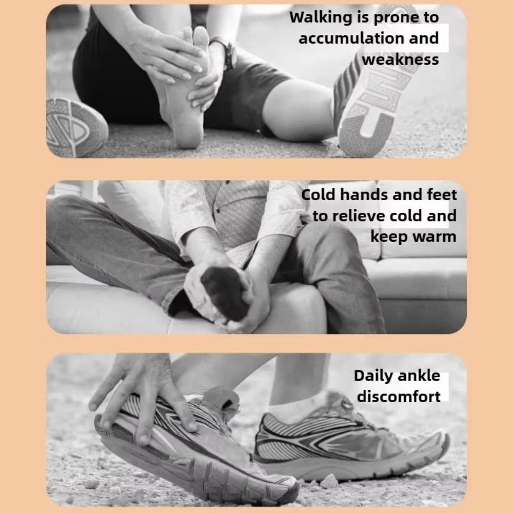 With 3 Vibration Modes Ankle Wrap Foot Massager Cordless Ankle Massager  Achilles Tendonitis