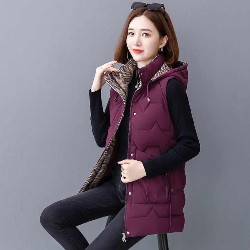 Thick Cotton Vest for Autumn and Winter, Vest for Middle-aged and Elderly Mothers, Vest for Women Aged 50-60, Vest and Oversized Coat.