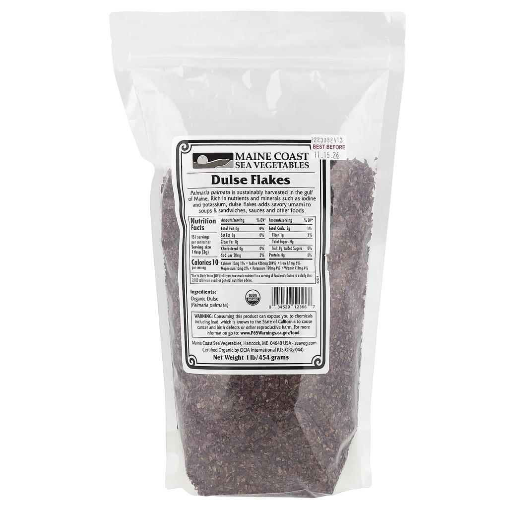 Maine Coast Sea Vegetables Dulse Flakes, 1 Lb (454 G)
