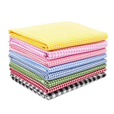 0.5m/1m/2m Pure Cotton Plaid Fabric For Tablecloths, T-shirt, Women's Dresses,Curtain Bedding Handmade DIY Fabric TJ7400