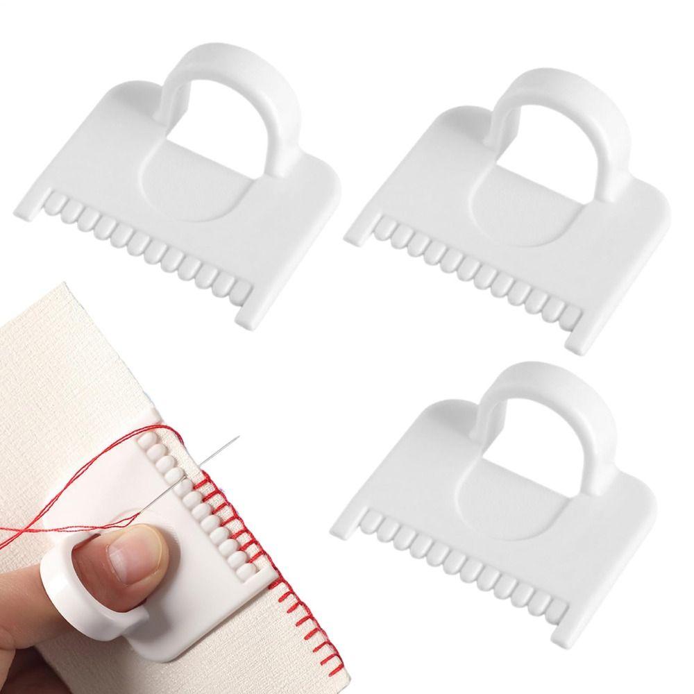 Needle Gauge Edge Stitching Lock Sewing Gauge Non-Slip DIY Stitching Guide Tool  for Seam Finishing