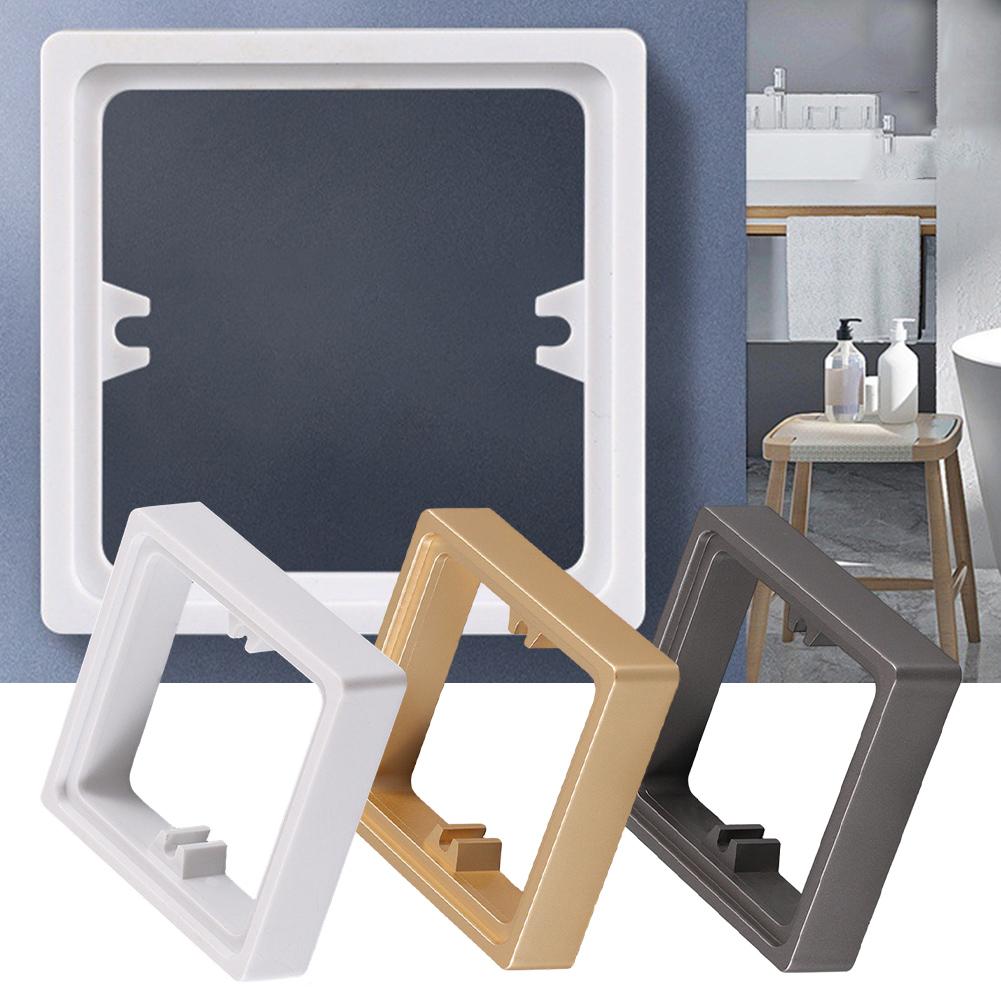 2pcs Single Socket Spacer Square Spacer Box Frame 86 Type Wire Box Height Increasing Ring Repairer Switch Socket Panel Gasket