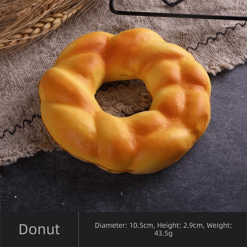 Soft Cake Toast PU Model Scale Food Fake Bread Ornaments Artificial Fake Bread Model Kitchen Toy