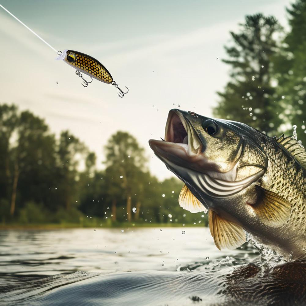 5 Stück gemischte Farben Minnow-Köder Künstlicher Hardbait Wobbler Angelköder für Forellen Barsch Karpfen Angelzubehör