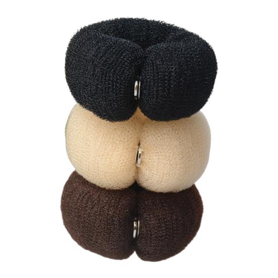 Hair Bun Ring Stretchable Hair Accessories Daily Donuts Hair Elastic Women Maker for