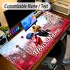 Large Mouse PadMiraculous Ladybug Custom Name Text Personalized Desk Mat Non Slip Gaming Pad