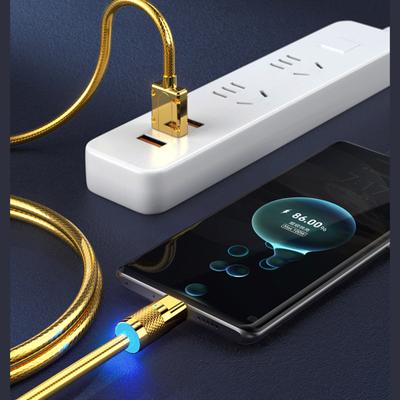 2M/1.5M/1M Gold Machine Passenger Data Cable 120W Super Fast Charging Geek Line Suitable For TYPE-C Android