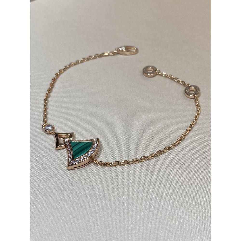 

Spring Bracelet Small Waist Full Diamond Thick Plated 18 Gold