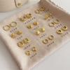 Golden Circle Earrings for Women 2025 New Ear Buckles, Light Luxury, High-end Sensory Ring Earrings, No Need To Pick Earrings When Sleeping